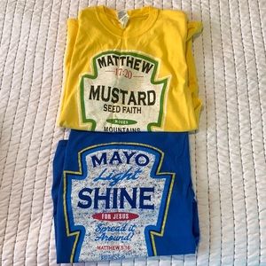 Mustard / Mayo shirts